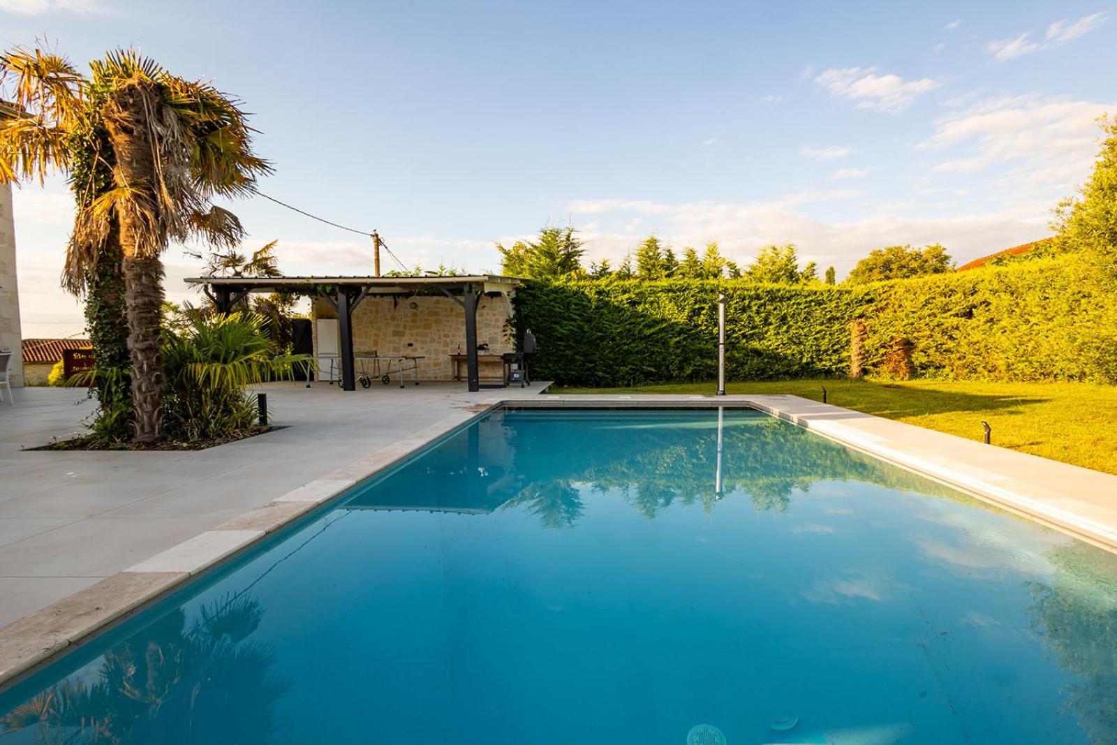 Villa Au Petit Bonheur Avec Clim - Hameau Au Calme - Piscine Chauffee - Petanque Moncrabeau Exterior foto